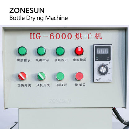 ZONESUN ZS-HG6000 Glass Bottles Drying Machine