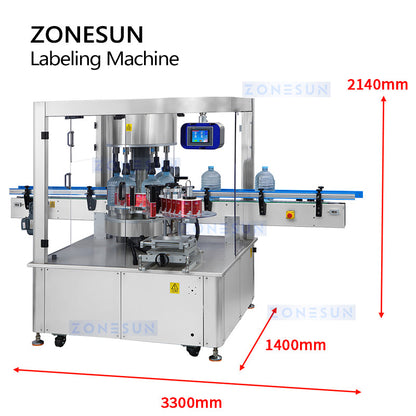  Automatic Round Bottle Labeling Machine