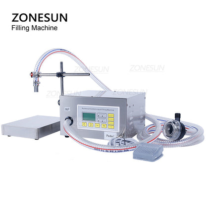 ZONESUN ZS-DP621W Semi automatic Diaphragm Pump Liquid Weighing and Filling Machine