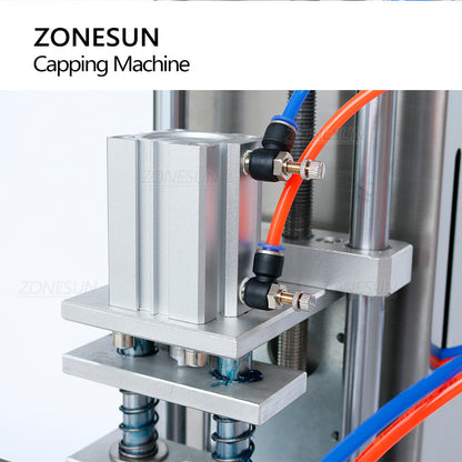 ZONESUN ZS-XG450D Semi Automatic Desktop Glass Bottle Twist Off Can Capping Machine