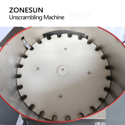 ZONESUN ZS-LP750 Botella rotatoria automática que clasifica el posicionador para la línea de producción 