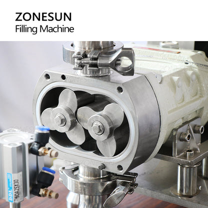 ZONESUN ZS-DTGT900P Automatic Rotor Pump Thick Paste  Filling Machine