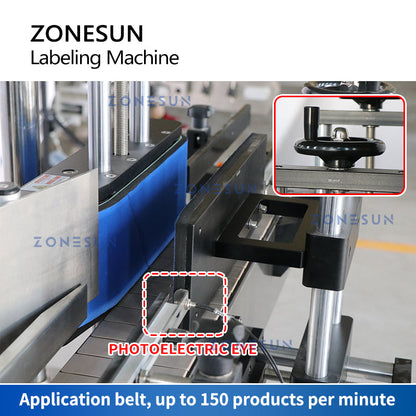 Etiquetadora automática de botellas redondas envolventes ZONESUN ZS-TB200R 