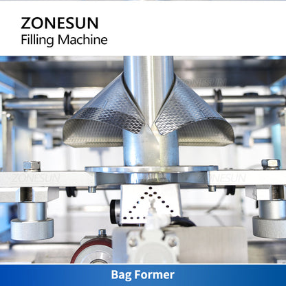 ZONESUN ZS-420GSY Máquina automática de llenado y sellado de pasta con tanque y bomba de alimentación