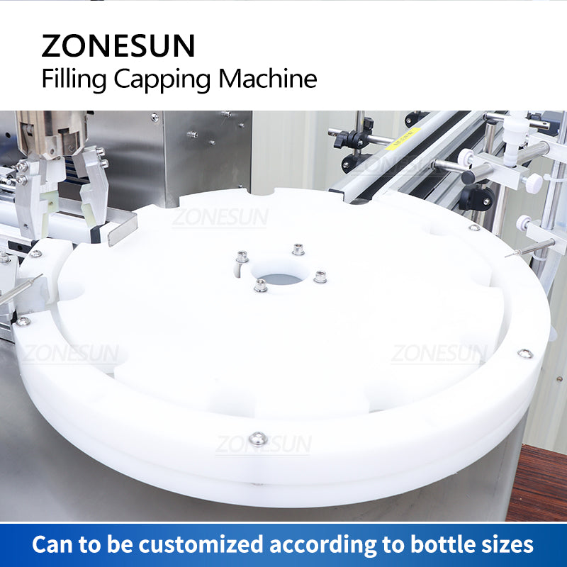 ZONESUN ZS-AFC1Z Automatic Peristaltic pump Liquid Filling And Capping Machine