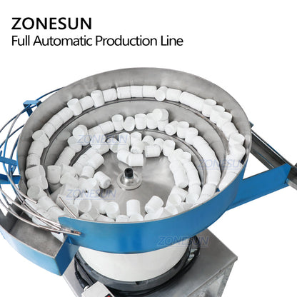 ZONESUN ZS-FAL180AP Automatic Paste Filling Capping Machine With Cap Unscrambler