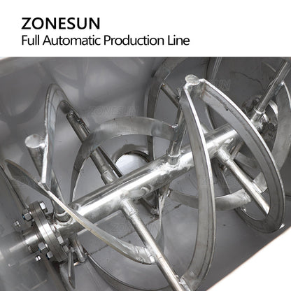 ZONESUN Automatic Powder Mixing Feeding Filling Sealing Production Line