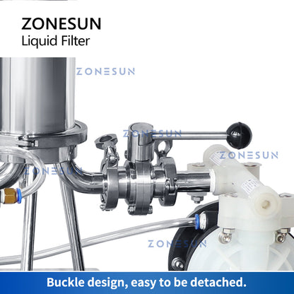 ZONESUN ZS-PF2 Bomba de diafragma neumática a prueba de explosiones Filtro de líquido de perfume de alcohol