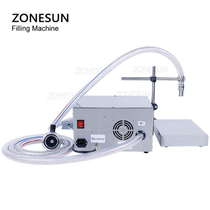 ZONESUN ZS-DP621W Semi automatic Diaphragm Pump Liquid Weighing and Filling Machine