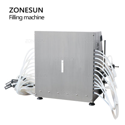 ZONESUN ZS-DPYT12P Semi-automatic 12 Nozzles Diaphragm Pump Liquid Filling Machine