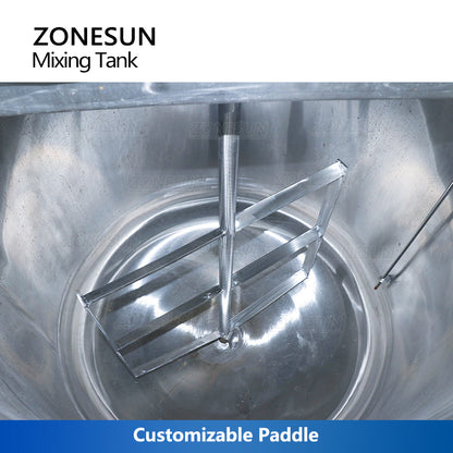 ZONESUN ZS-MB1000L Stainless Steel Paste Mixing Tank