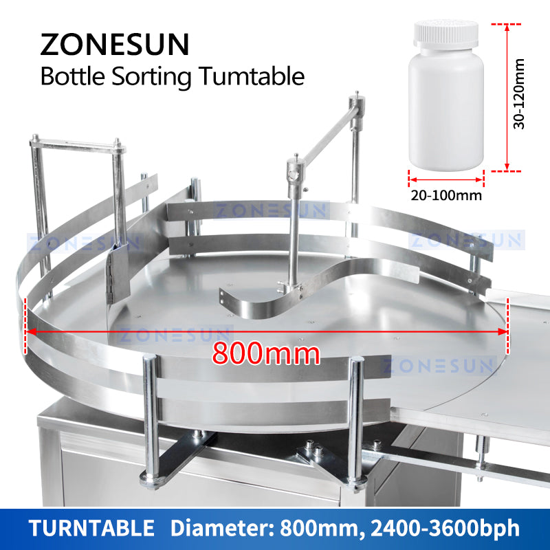 Descodificador automático de botellas ZONESUN ZS-LP800 para línea de producción