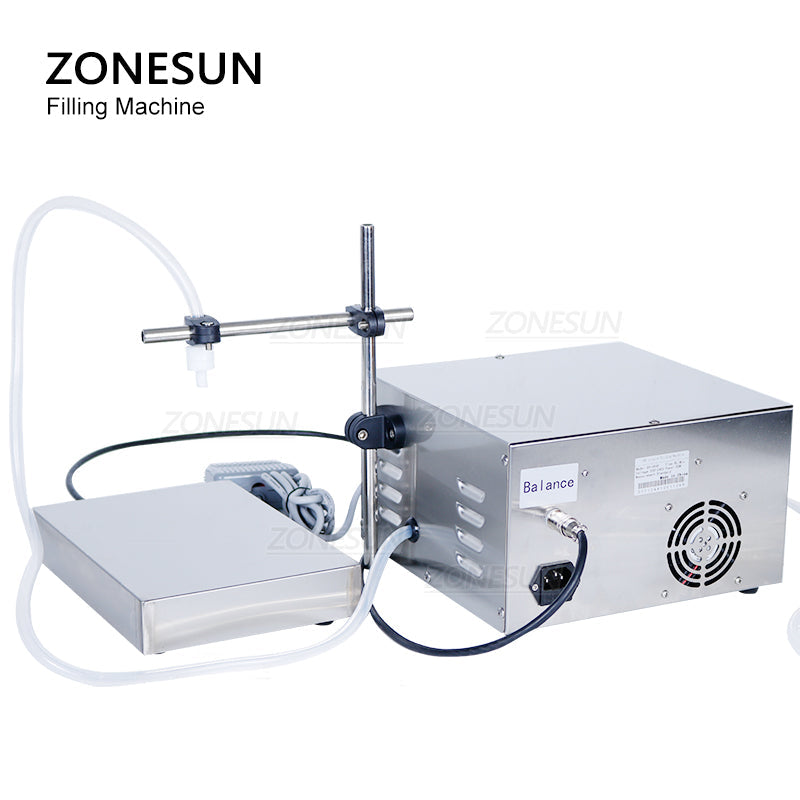 ZONESUN ZS-DP641W 30-6000ml Semi Automatic Diaphragm Pump Liquid Weighing Filling Machine