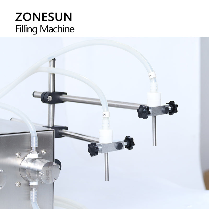 ZONESUN ZS-MPZ2 Semi-automatic 2 Nozzles Magnetic Pump Liquid Filling Machine