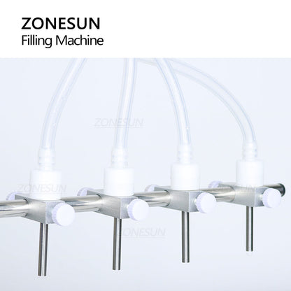 ZONESUN ZS-YTPP4T Semi-automatic 4 Nozzles Peristaltic Pump Liquid Filling Machine