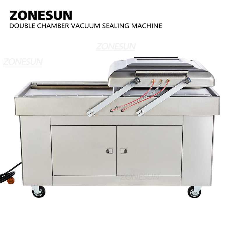 ZONESUN Automatic Double Chamber Vacuum Sealing Machine With Date Coder（Best Offer）