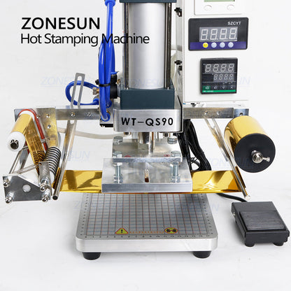 ZONESUN WT-QS90 Pneumatic Hot Stamping Machine