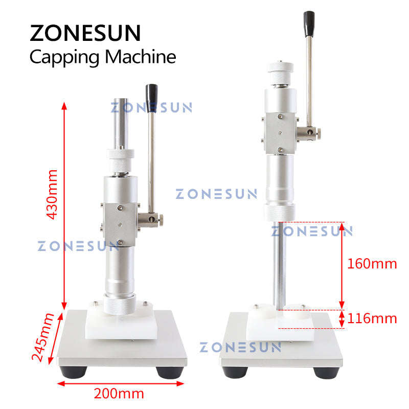 ZONESUN ZS-TYG2 Dual-use Manual Perfume Bottle Capping Machine