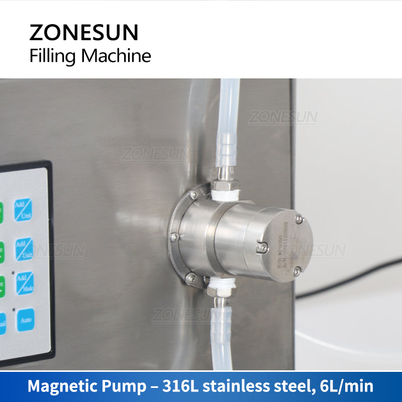 ZONESUN ZS-DTMP1D Magnetic Pump Liquid Filling Machine