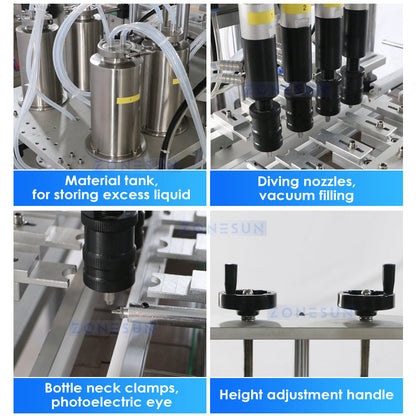 ZS-FAL180X Automatic Perfume filling capping machine