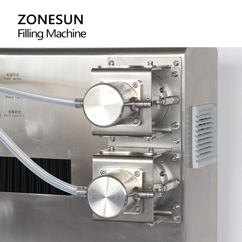 ZONESUN ZS-YTXY2 2 Nozzles Chemical Reagent Ceramic Pump Liquid Filling Machine