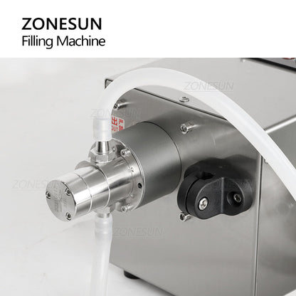 ZONESUN ZS-MPYT600 Automatic Magnetic Pump Liquid Filling Machine With Conveyor