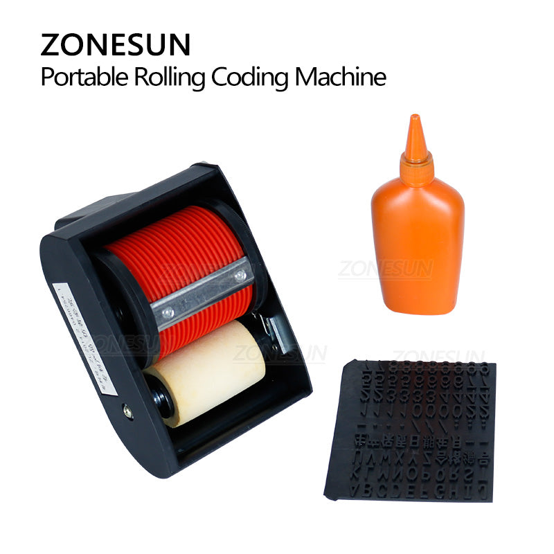 ZONESUN Portable Batch Number Rolling Coding Machine