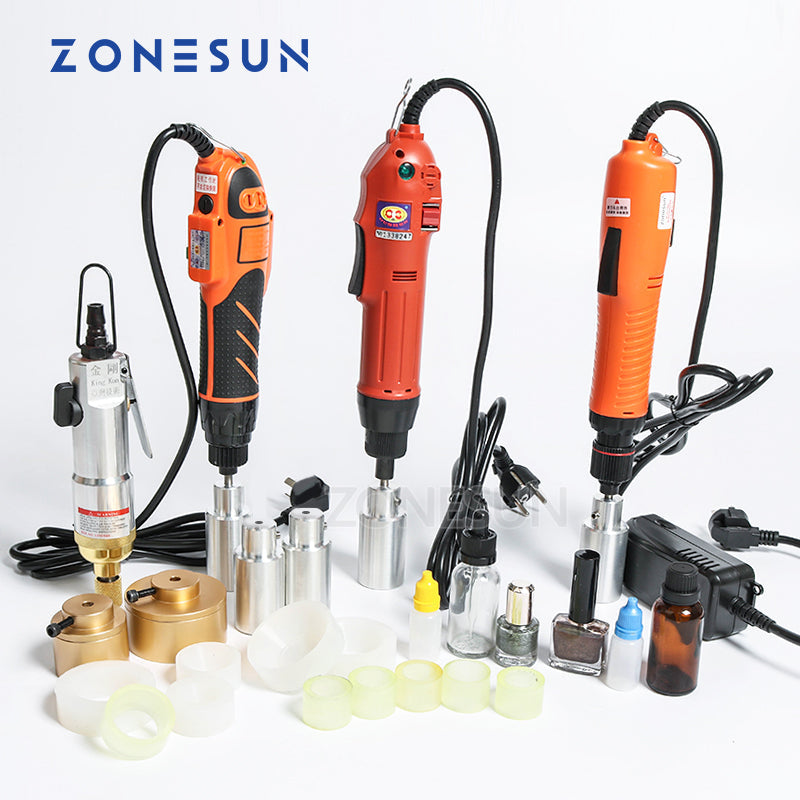 ZONESUN Electric Pneumatic Manual Capping Machine And Accessories