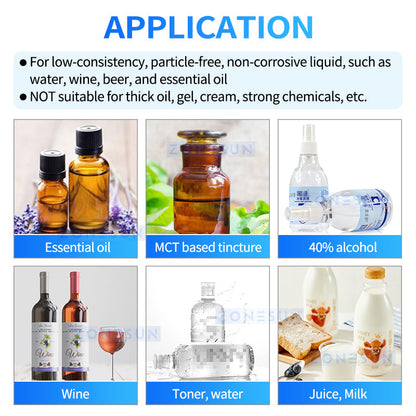 ZONESUN ZS-DPYT2P Semi-automatic 2 Nozzles Diaphragm Pump Liquid Filling Machine