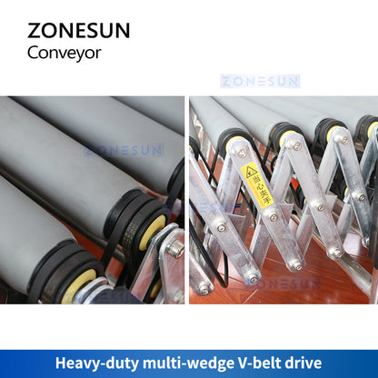 Flexible roller conveyor system