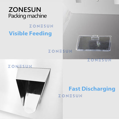 ZONESUN ZS-GWF4 Máquina de pesaje de llenado de gránulos de 4 tolvas 