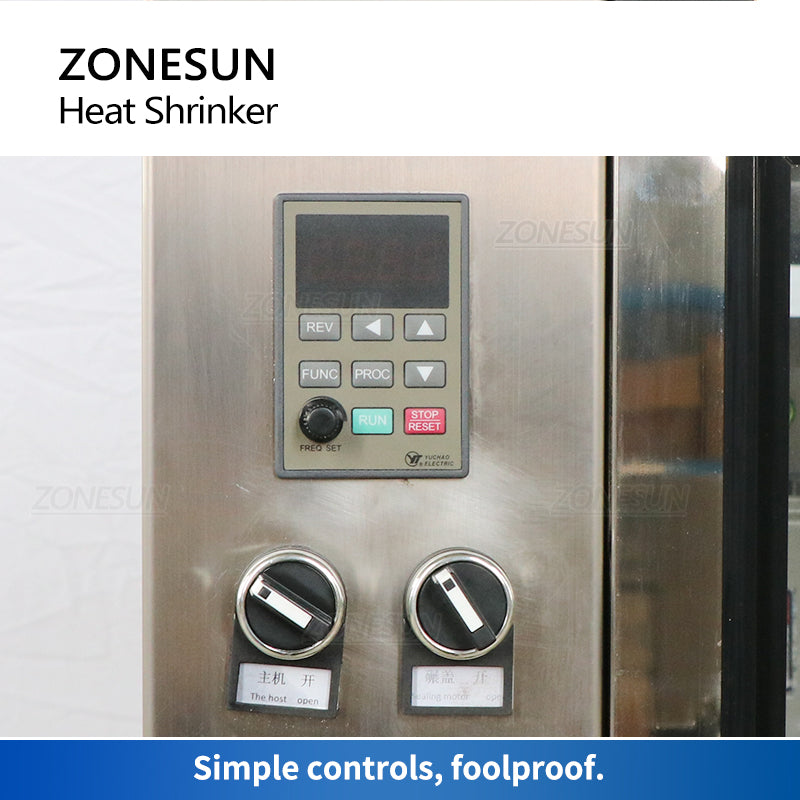 ZONESUN ZS-CSM1 Automatic Bottleneck Cover Heat Shrinking Sealing Machine