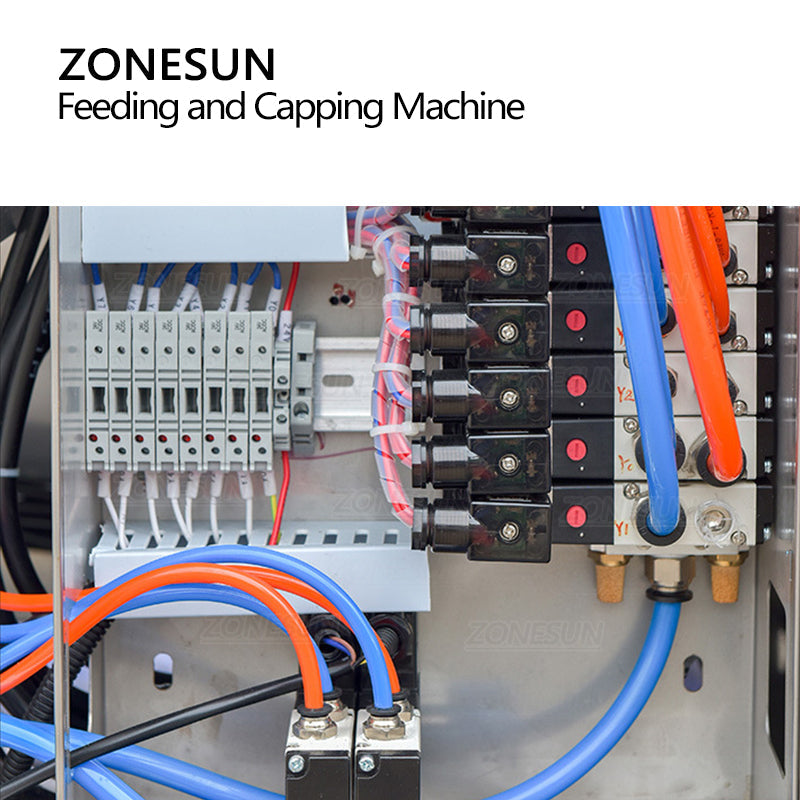 ZONESUN ZS-XGVS1 Automatic Vacuum Can Capping Machine With Cap Feeder