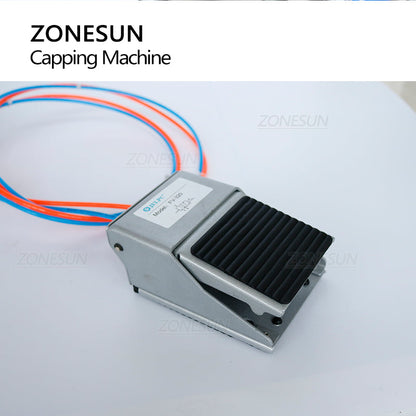 ZONESUN ZS-XG450D Semi Automatic Desktop Glass Bottle Twist Off Can Capping Machine