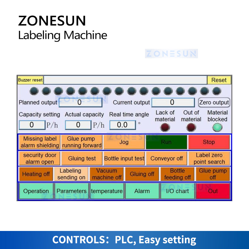 ZONESUN ZS-CYXR12 Automatic Hot Melt Glue Film Round Bottle Labeling Machine