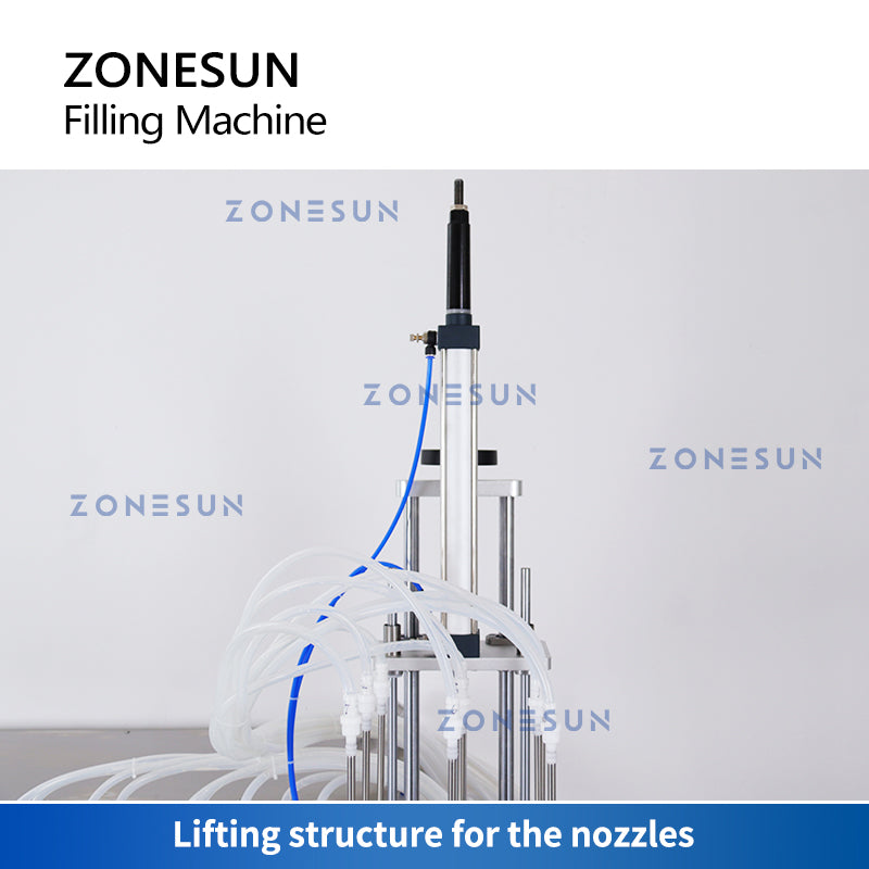 ZONESUN ZS-YTMP9C Pneumatic 9 Diving Nozzles Magnetic Pump Liquid Filling Machine