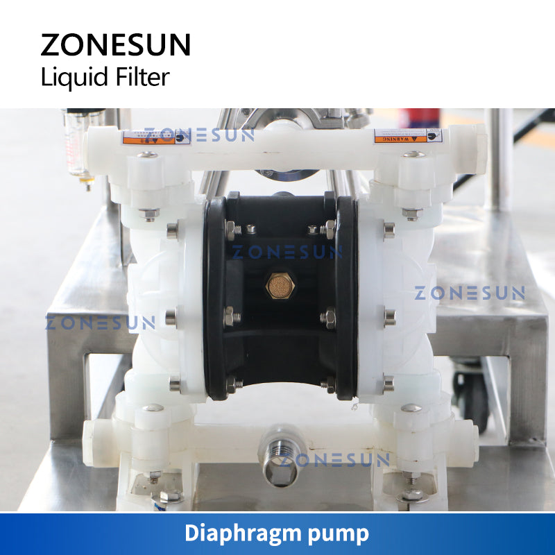 ZONESUN ZS-PF2 Pneumatic Explosion-proof Diaphragm Pump Alcohol Perfume Liquid Filter