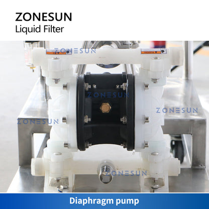 ZONESUN ZS-PF2 Bomba de diafragma neumática a prueba de explosiones Filtro de líquido de perfume de alcohol