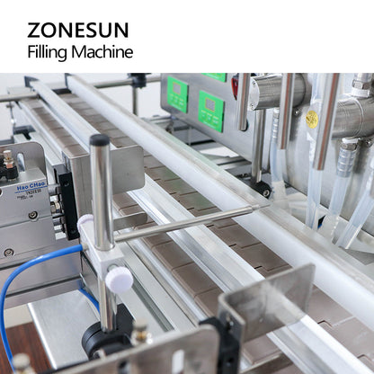 ZONESUN ZS-DTMP4Y Tabletop Automatic 4 Heads Magnetic Pump Liquid Filling Machine