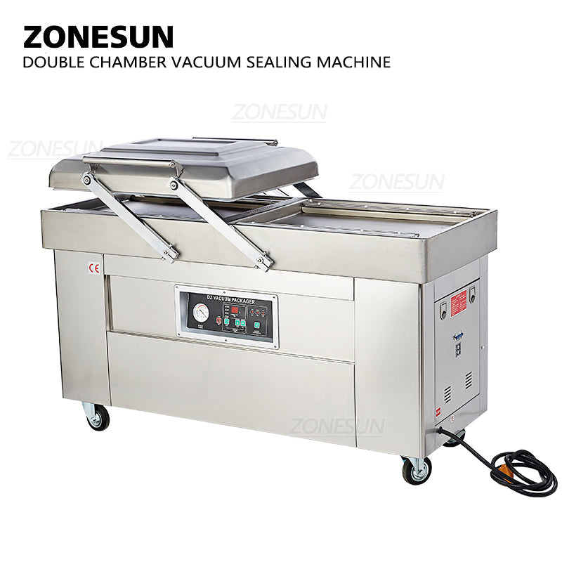 ZONESUN Automatic Double Chamber Vacuum Sealing Machine With Date Coder（Best Offer）