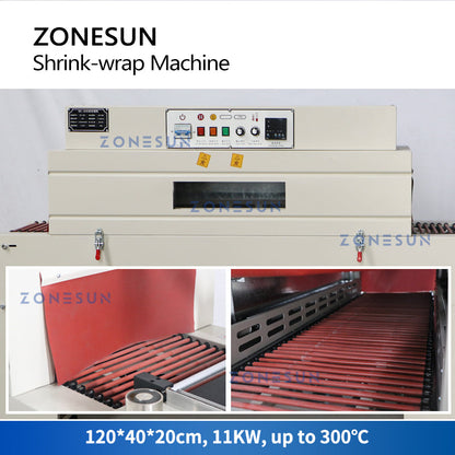 ZONESUN ZS-SPL3 PVC & Polyolefin Film L-bar Sealing Cutting Shrinking Machine