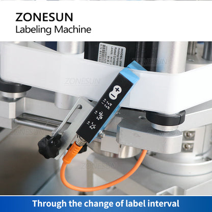 ZONESUN ZS-TB805B Semi-auto Round Square Hexagonal Bottle Full-circle Labeling Machine