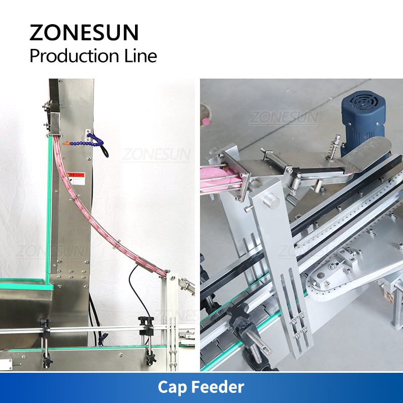 ZONESUN ZS-FMYG1 Servomotor Auger Línea de producción de llenado y tapado de polvo 