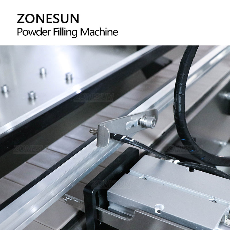 ZONESUN Máquina automática de llenado de polvo de 2 boquillas 