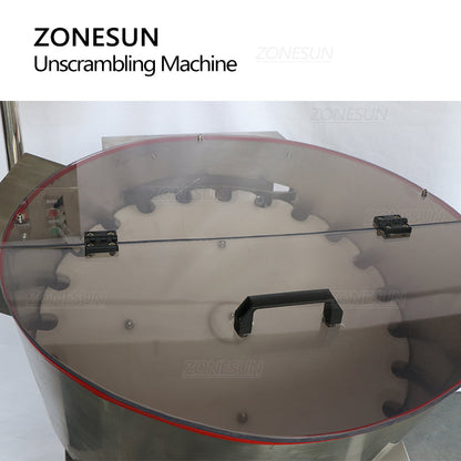 ZONESUN ZS-LP750 Automatic Rotary Bottle Sorting Unscrambler For Production Line