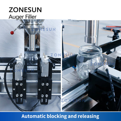 ZONESUN ZS-FM5A Servo Motor Automatic Auger Powder Feeding Filling Machine