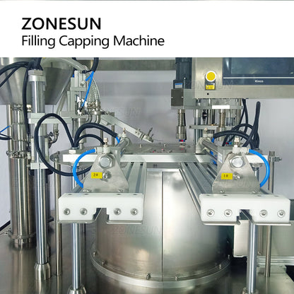 ZONESUN ZS-YTZL2 Servo Doypack Feeding Filling Capping Machine with Conveyor