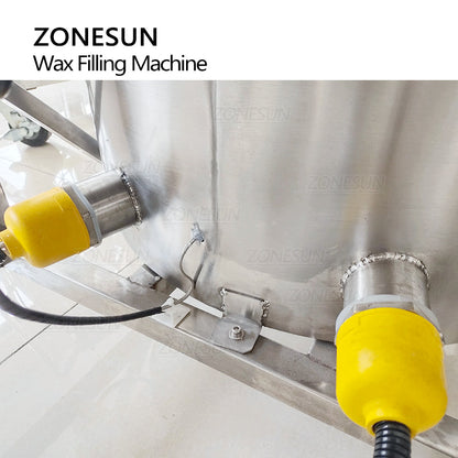 ZONESUN ZS-GTCD Semi Automatic Gear Pump Wax Liquid Filling Melting and Mixing Machine