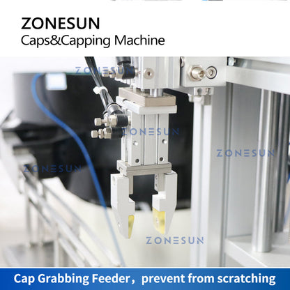 ZONESUN ZS-XG1870R Automatic Dropper Bottle Capping Machine with Vibratory Cap Feeder