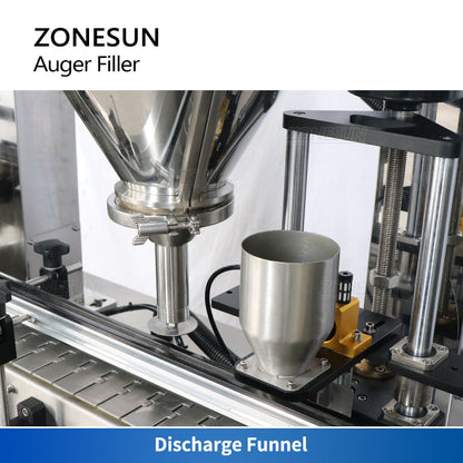 ZONESUN ZS-FM4A Automatic 3 Heads Servo Motor Auger Powder Filling Machine